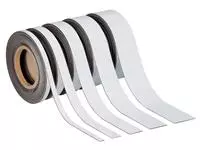 Magneetband MAUL beschrijf- wisbaar 10mx20mmx1mm wit