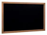 Een Krijtbord Securit wand 40x60cm teak hout koop je bij EconOffice