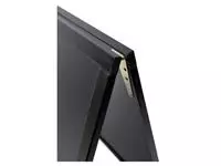 Een Stoepbord Securit 55x85x3cm zwart hout koop je bij Van Leeuwen Boeken- en kantoorartikelen