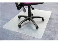 Stoelmat Floortex PVC 120x150cm voor zachte vloeren