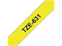 Een Labeltape Brother P-touch TZE-631 12mm zwart op geel koop je bij KantoorProfi België BV