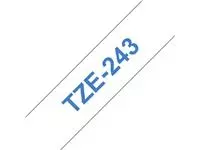 Een Labeltape Brother P-touch TZE-243 18mm blauw op wit koop je bij KantoorProfi België BV