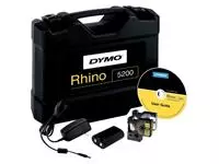 Een Labelprinter Dymo Rhino 5200 industrieel abc 19mm geel in koffer koop je bij KantoorProfi België BV