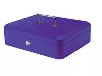 Een Coffret caisse Pavo 300x240x90mm bleu koop je bij QuickOffice BV