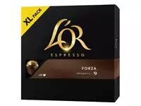 Een Koffiecups L'Or espresso Forza 20 stuks koop je bij Van Leeuwen Boeken- en kantoorartikelen