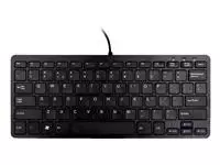 Een Ergonomisch toetsenbord R-Go Tools Compact Qwerty zwart koop je bij Van Hoye Kantoor BV