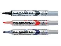 Een Viltstift Pentel MWL5S Maxiflo whiteboard rond 1mm blauw koop je bij Van Leeuwen Boeken- en kantoorartikelen