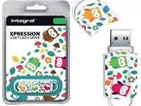 USB-Stick 2.0 Integral FD Xpression 16GB Uiltjes