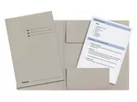 Een Dossiermap Esselte folio 3 kleppen manilla 275gr grijs koop je bij EconOffice
