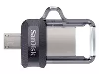 Een USB-stick 3.0 Sandisk Dual Micro Ultra 64GB koop je bij EconOffice