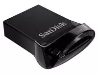 Een USB-stick 3.1 Sandisk Cruzer Ultra Fit 32GB koop je bij Van Leeuwen Boeken- en kantoorartikelen