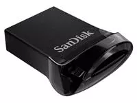 Een USB-stick 3.1 Sandisk Cruzer Ultra Fit 32GB koop je bij MV Kantoortechniek B.V.