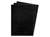 Een Voorblad Fellowes A4 lederlook zwart 100stuks koop je bij Goedkope Kantoorbenodigdheden