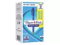 Een Balpen Paper Mate Flexgrip Ultra medium blauw valuepack 30+6 gratis koop je bij Totaal Kantoor Goeree