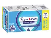 Een Balpen Paper Mate Flexgrip Ultra medium blauw valuepack 30+6 gratis koop je bij MV Kantoortechniek B.V.