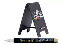 Een Krijtbord securit mini tafel set 5 stuks zwart koop je bij KantoorProfi België BV