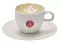 Een Kopje Douwe Egberts cappuccino 180ml wit koop je bij Van Leeuwen Boeken- en kantoorartikelen