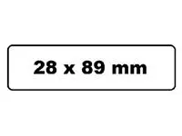 Een Labeletiket Quantore 99010 89x28mm adres wit koop je bij Van Hoye Kantoor BV