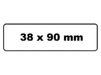 Een Labeletiket Quantore DK-11208 38x90mm adres wit koop je bij Kantoorvakhandel van der Heijde