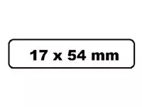 Een Labeletiket Quantore DK-11204 17x54mm wit 400 stuks koop je bij Van Leeuwen Boeken- en kantoorartikelen