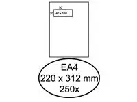 Een Envelop Hermes akte EA4 220x312mm venster links 4x11cm zelfklevend wit doos à 250 stuks koop je bij Van Hoye Kantoor BV