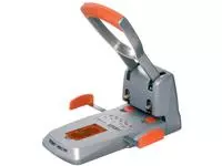 Een Perforator Rapid Supreme HDC150/2 heavy duty 2-gaats 150 vel zilver/oranje koop je bij Totaal Kantoor Goeree