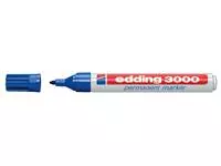 Viltstift edding 3000 rond 1.5-3mm blauw blister à 4 stuks