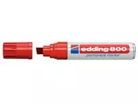 Een Viltstift edding 800 schuin 4-12mm rood koop je bij Van Leeuwen Boeken- en kantoorartikelen