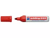 Een Viltstift edding 550 rond 3-4mm rood koop je bij Tonerinktshop