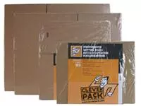 Een Verzenddoos CleverPack enkelgolf 305x220x250mm bruin pak à 10 stuks koop je bij EconOffice