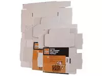 Een Postpakket CleverPack golfkarton 220x160x90mm wit pak à 5 stuks koop je bij EconOffice