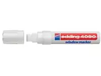Een Krijtstift edding 4090 window schuin 4-15mm wit bister à 1 stuk koop je bij Goedkope Kantoorbenodigdheden