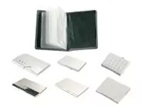 Een Visitekaartenhouder 2vaks mat aluminium koop je bij EconOffice
