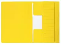 Een Dossiermap Secolor Mammoet folio 3 kleppen 270gr geel koop je bij Goedkope Kantoorbenodigdheden