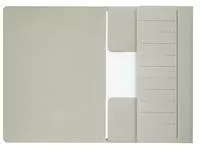 Een Dossiermap Secolor Mammoet folio 3 kleppen 270gr grijs koop je bij Goedkope Kantoorbenodigdheden
