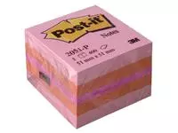 Een Memoblok 3M Post-it 2051 51x51mm kubus roze koop je bij Van Leeuwen Boeken- en kantoorartikelen
