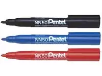 Een Viltstift Pentel NN50 rond 1.3-3mm zwart koop je bij Goedkope Kantoorbenodigdheden