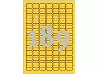 Een Etiket Avery Zweckform L6037-20 25.4x10mm geel 3780stuks koop je bij Van Hoye Kantoor BV
