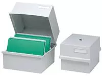 Een Kaartenbak Exacompta 240x238x187mm kunststof grijs koop je bij EconOffice