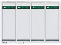 Rugetiket Leitz breed/kort 62x192mm zelfklevend wit 100 stuks