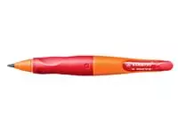 Vulpotlood STABILO Easyergo HB 3.15mm rechtshandig oranje/rood incl puntenslijper blister à 1 stuk