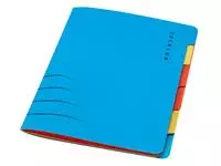 Een Sorteermap Secolor sixtab 6 tabbladen 270gr blauw koop je bij Van Leeuwen Boeken- en kantoorartikelen