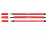 Een Viltstift STABILO Pen 68/48 medium karmijnrood koop je bij Van Leeuwen Boeken- en kantoorartikelen