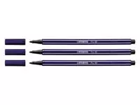 Een Viltstift STABILO Pen 68/46 medium zwart koop je bij Goedkope Kantoorbenodigdheden