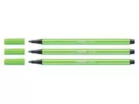 Een Viltstift STABILO Pen 68/33 medium lichtgroen koop je bij Van Leeuwen Boeken- en kantoorartikelen