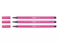 Een Viltstift STABILO Pen 68/56 medium rozerood koop je bij Van Leeuwen Boeken- en kantoorartikelen