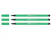 Een Viltstift STABILO Pen 68/033 medium neon groen koop je bij Alles voor uw kantoor