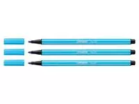 Een Viltstift STABILO Pen 68/57 medium azuurblauw koop je bij Van Leeuwen Boeken- en kantoorartikelen