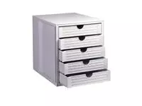 Een Ladenbox Han 1450 5 laden gesloten grijs koop je bij EconOffice