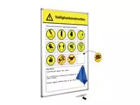 Een Veiligheidsbord Corona met wisselbare iconen Nederlandstalig 30x45cm koop je bij EconOffice